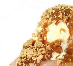 Caramel Crumble Doughnut Sundae