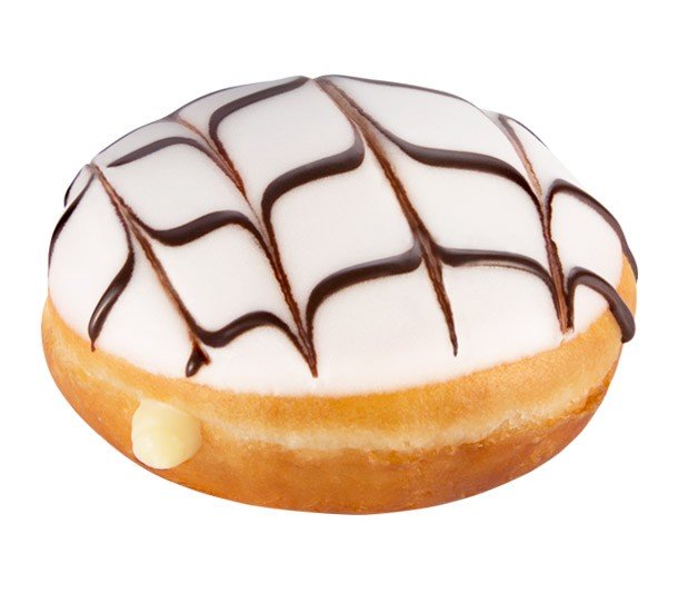 Krispy Kreme Vanilla Slice Doughnut Top